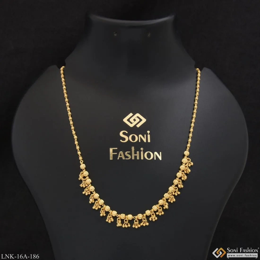 1 Gram Gold Plated Decorative Design Lovely Design Necklace for Women - Style A186