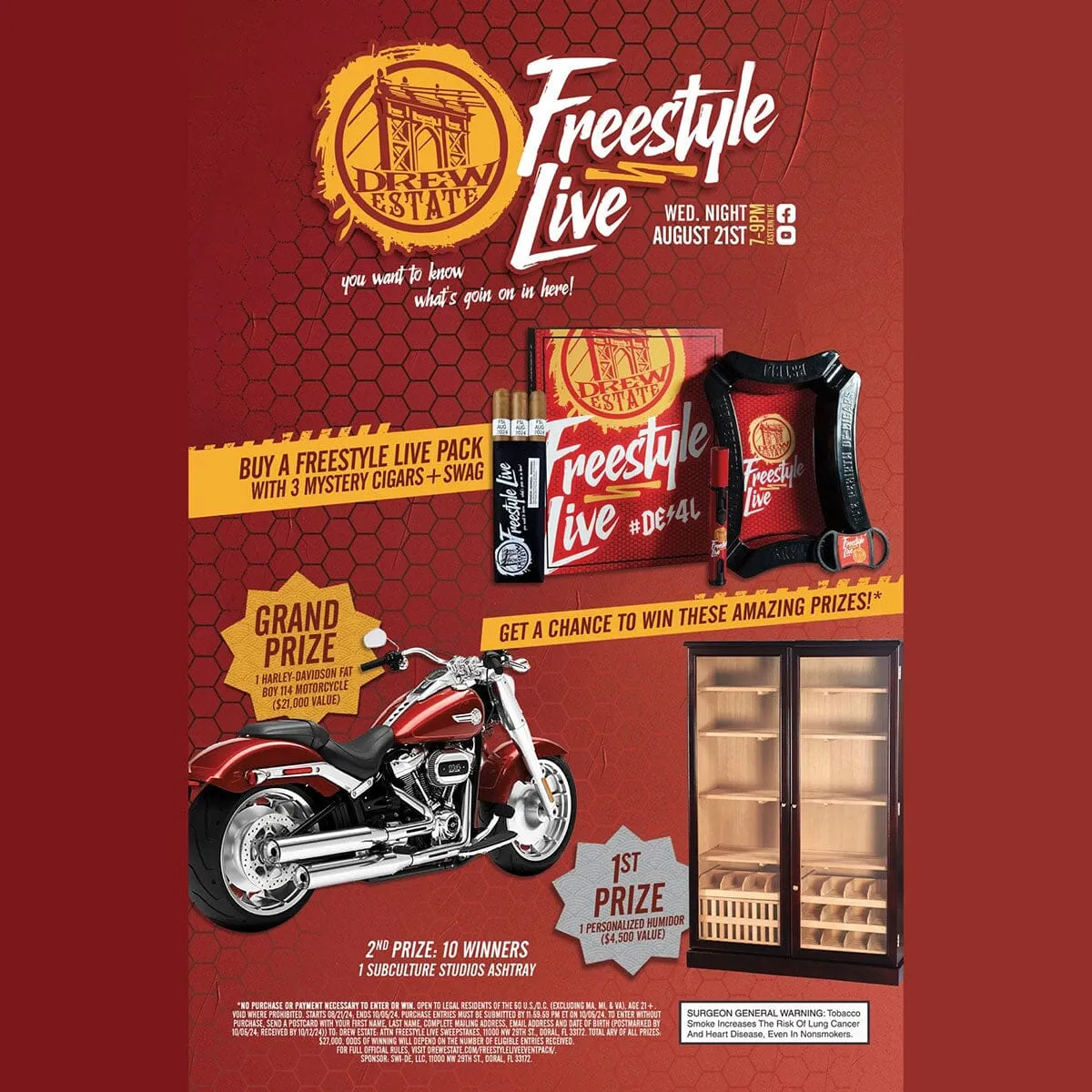 2024 Drew Estate Freestyle Live Kit - Promo Code: 2024FS