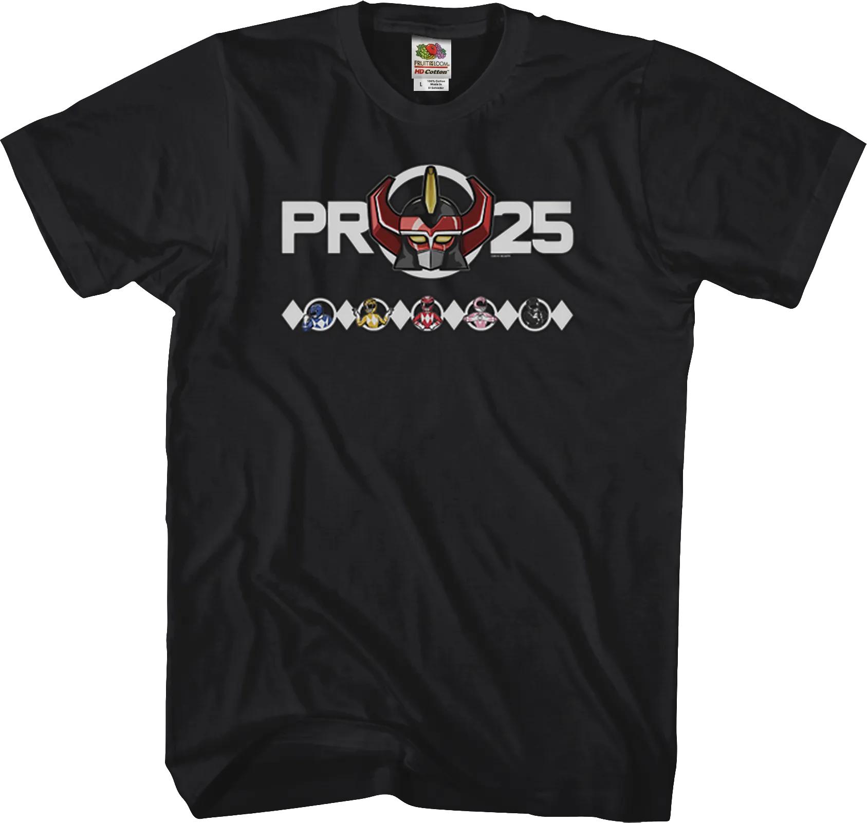 25th Anniversary Mighty Morphin Power Rangers T-Shirt