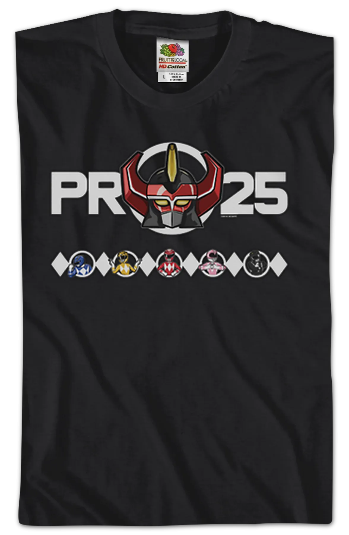 25th Anniversary Mighty Morphin Power Rangers T-Shirt