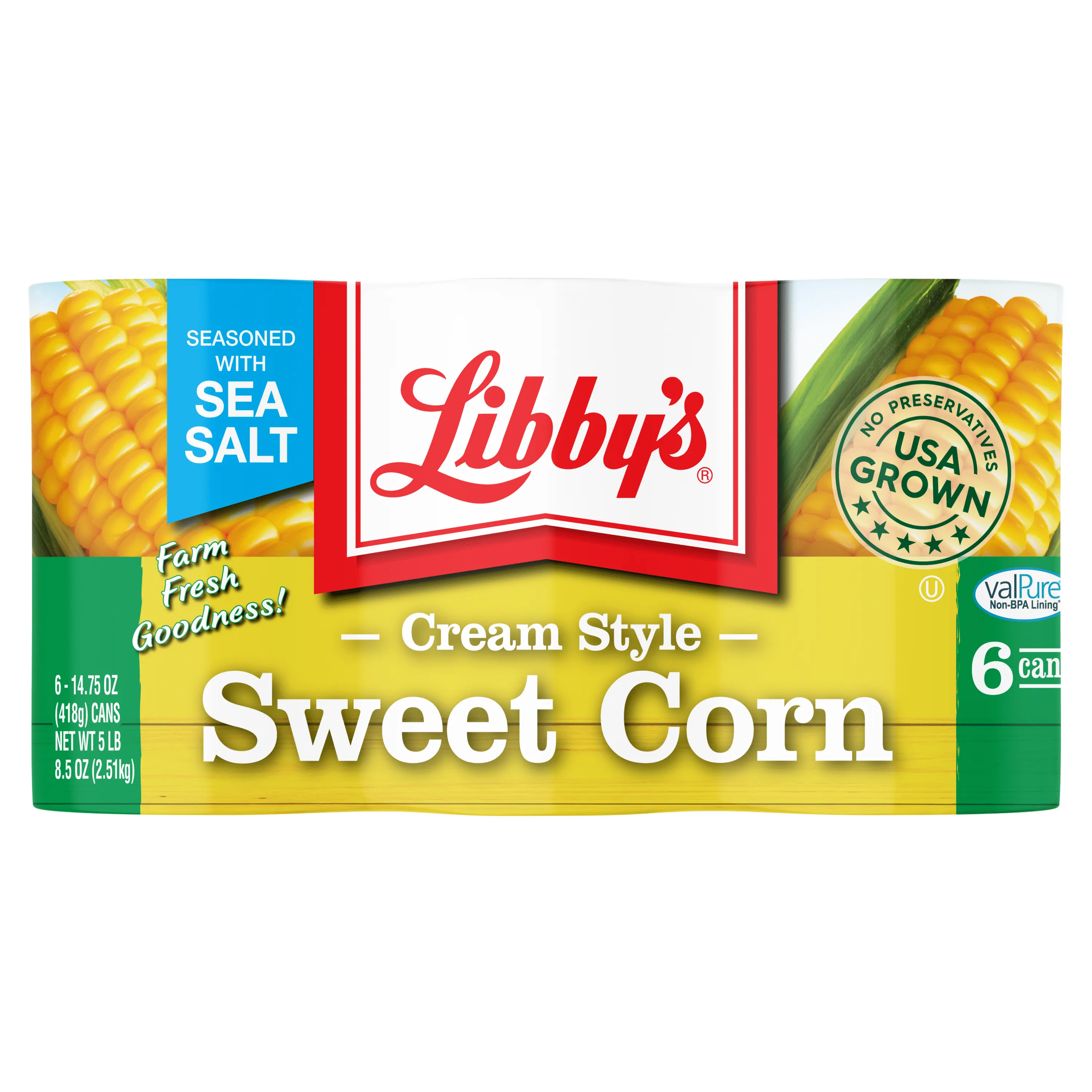 (6 Cans) Libby's Cream Style Corn, 14.75 oz