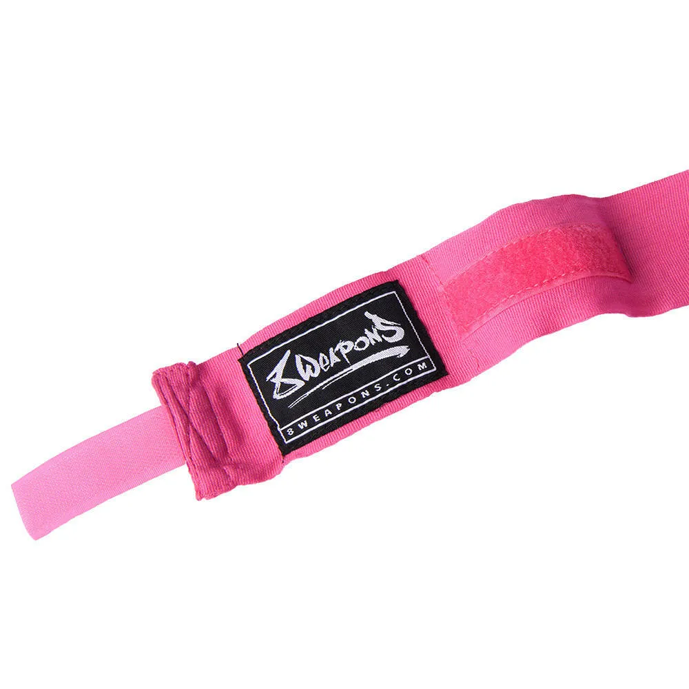 8 Weapons 3.5m Hand Wraps Pink