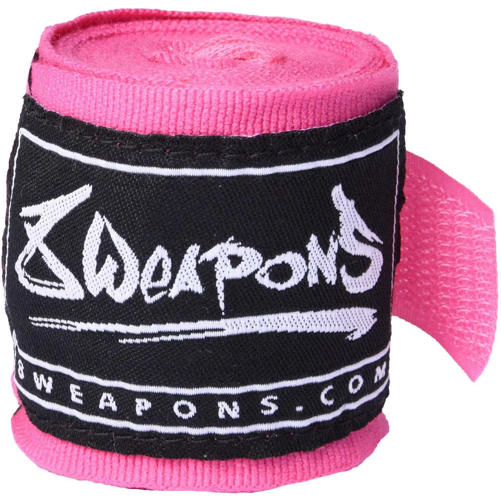 8 Weapons 3.5m Hand Wraps Pink