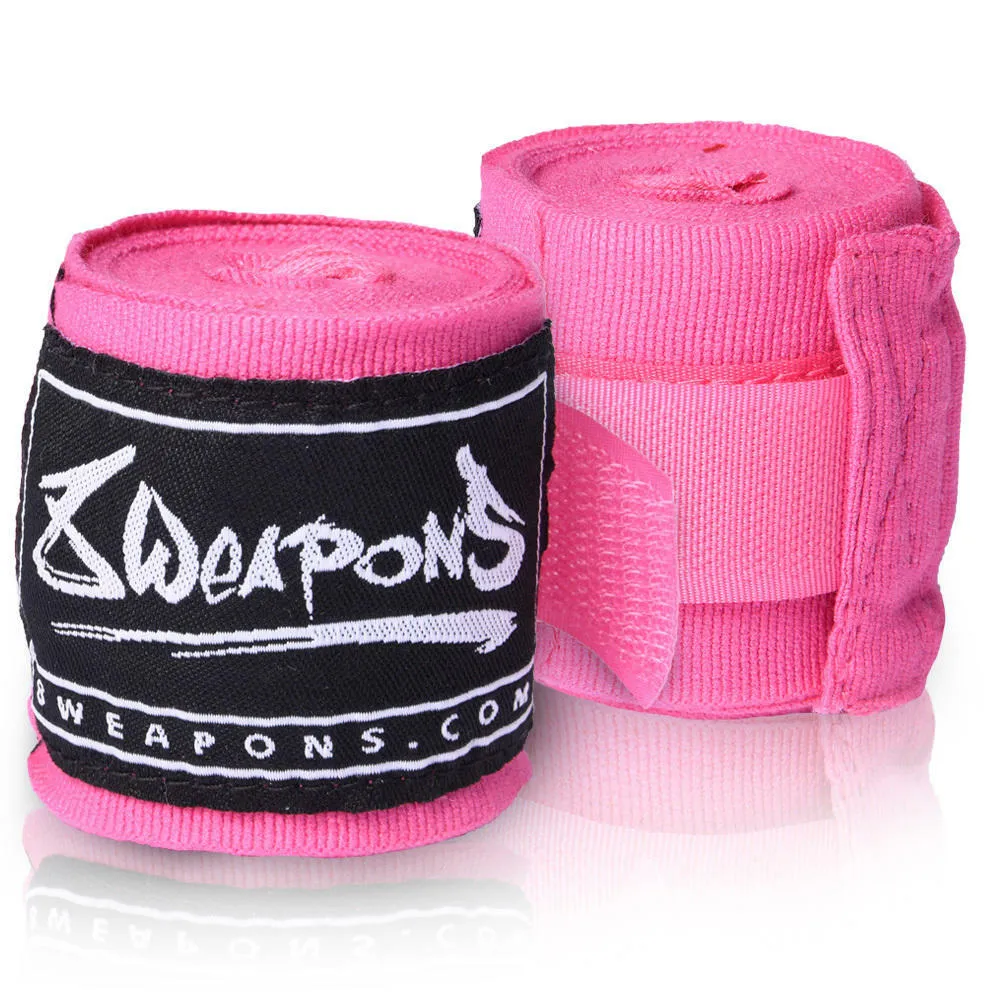 8 Weapons 3.5m Hand Wraps Pink