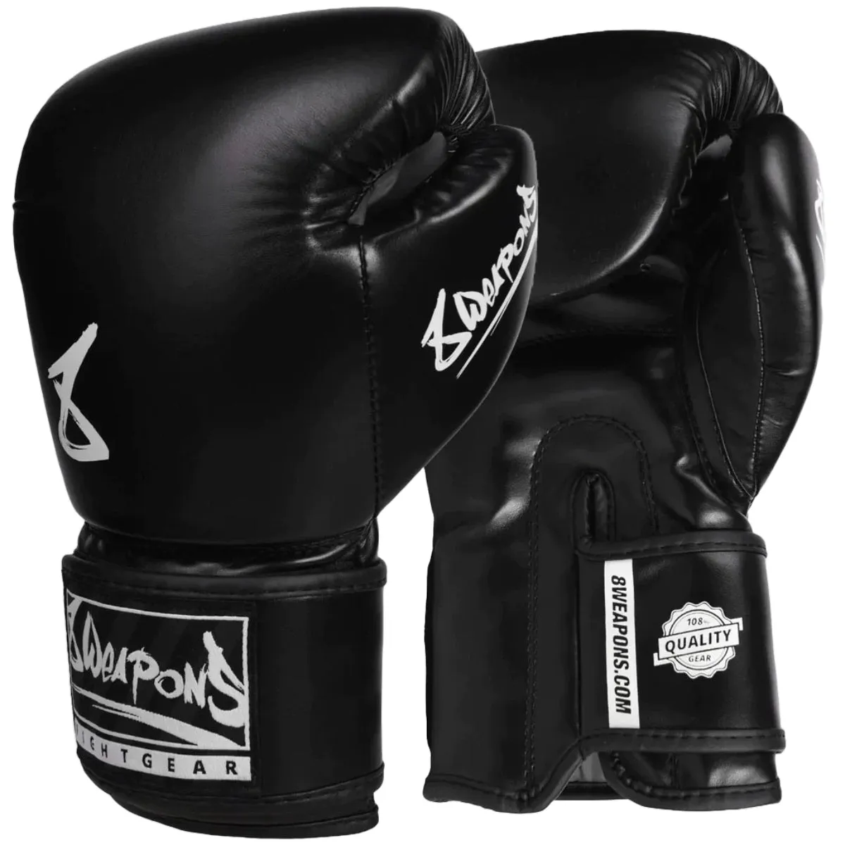 8 Weapons Pure Boxing Gloves Black/White