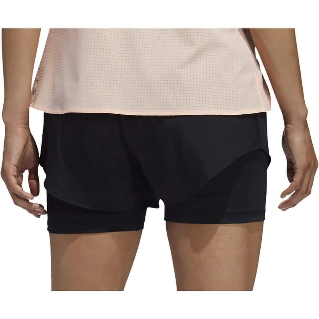 adidas Adapt To Chaos 2 In 1 Womens Running Shorts - Black