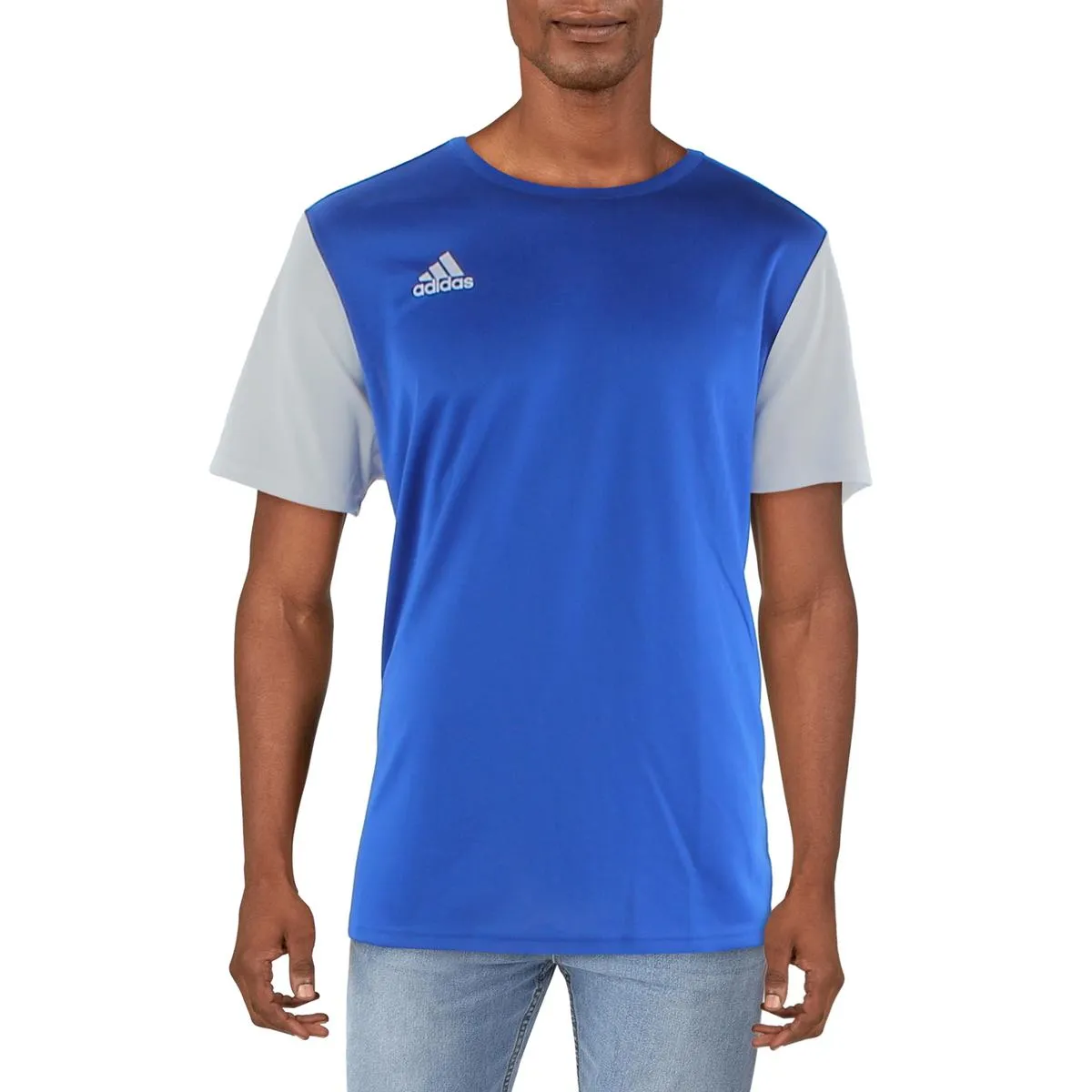 Adidas Mens Crewneck Logo T-Shirt