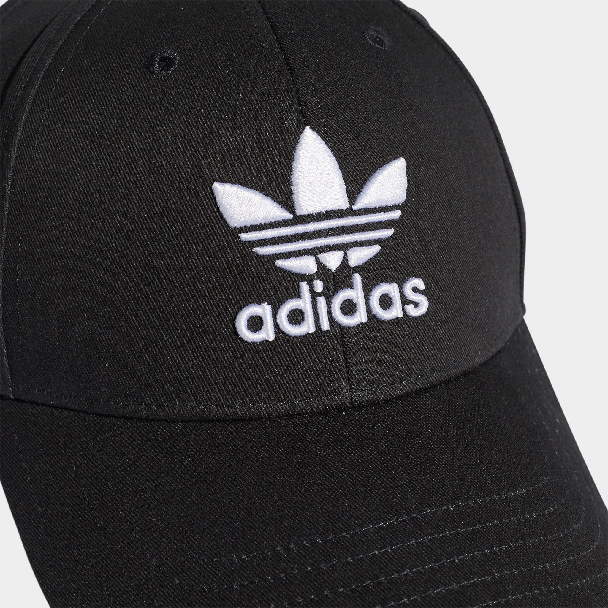 adidas Originals Trefoil Baseball Cap Black / White