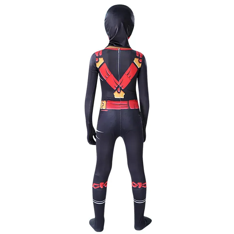 Adorable Kids Ninjago Superhero Jumpsuit Fancy Party Kid Costume