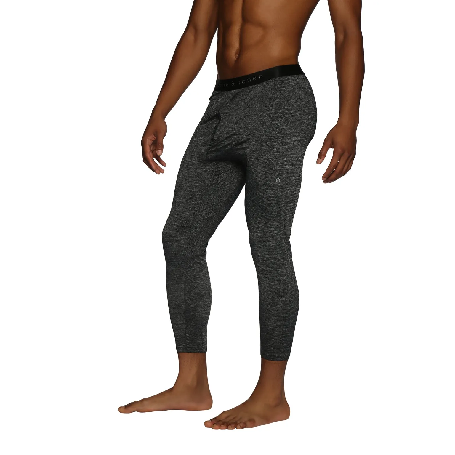 ALL NEW- ACTIONWEAR Heather Black Mako Nylon Legging