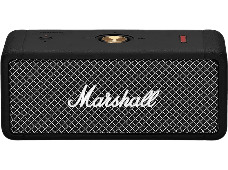 Altavoz inalámbrico - Marshall Emberton, Bluetooth 5.0, Portátil, Autonomía de 20h, IPX7, 360º, Negro