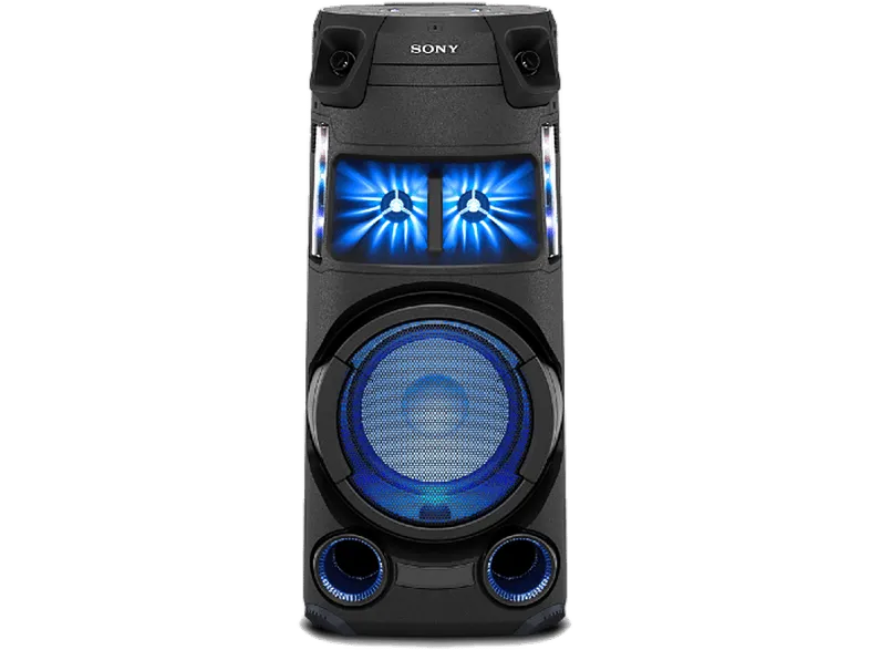 Altavoz - Sony MHC-V43D.CEL, 4.1 Canales, Iluminación ambiental, Karaoke, Bluetooth, Mega Bass, Radio, Negro