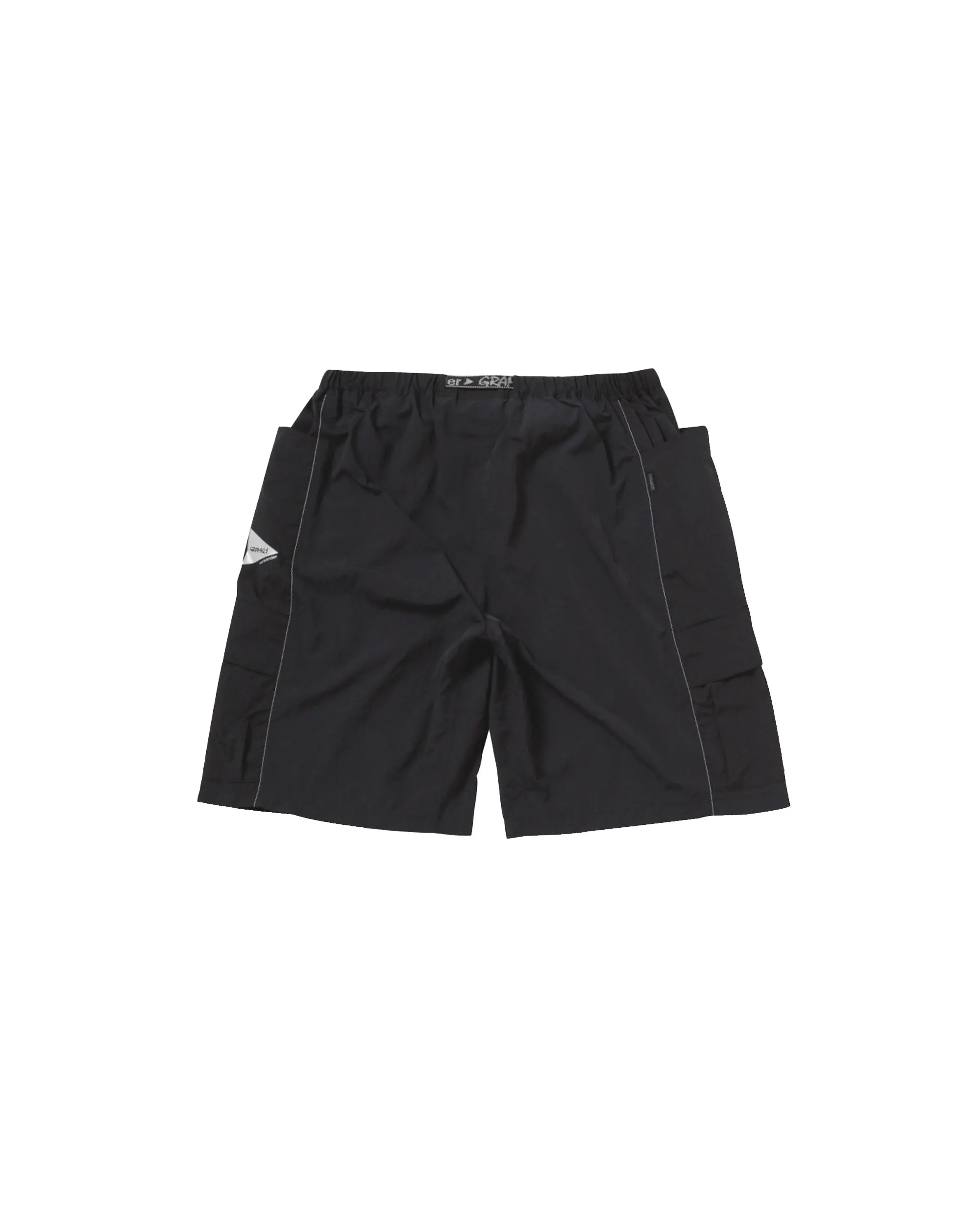 And Wander Patchwork Wind Short - Black