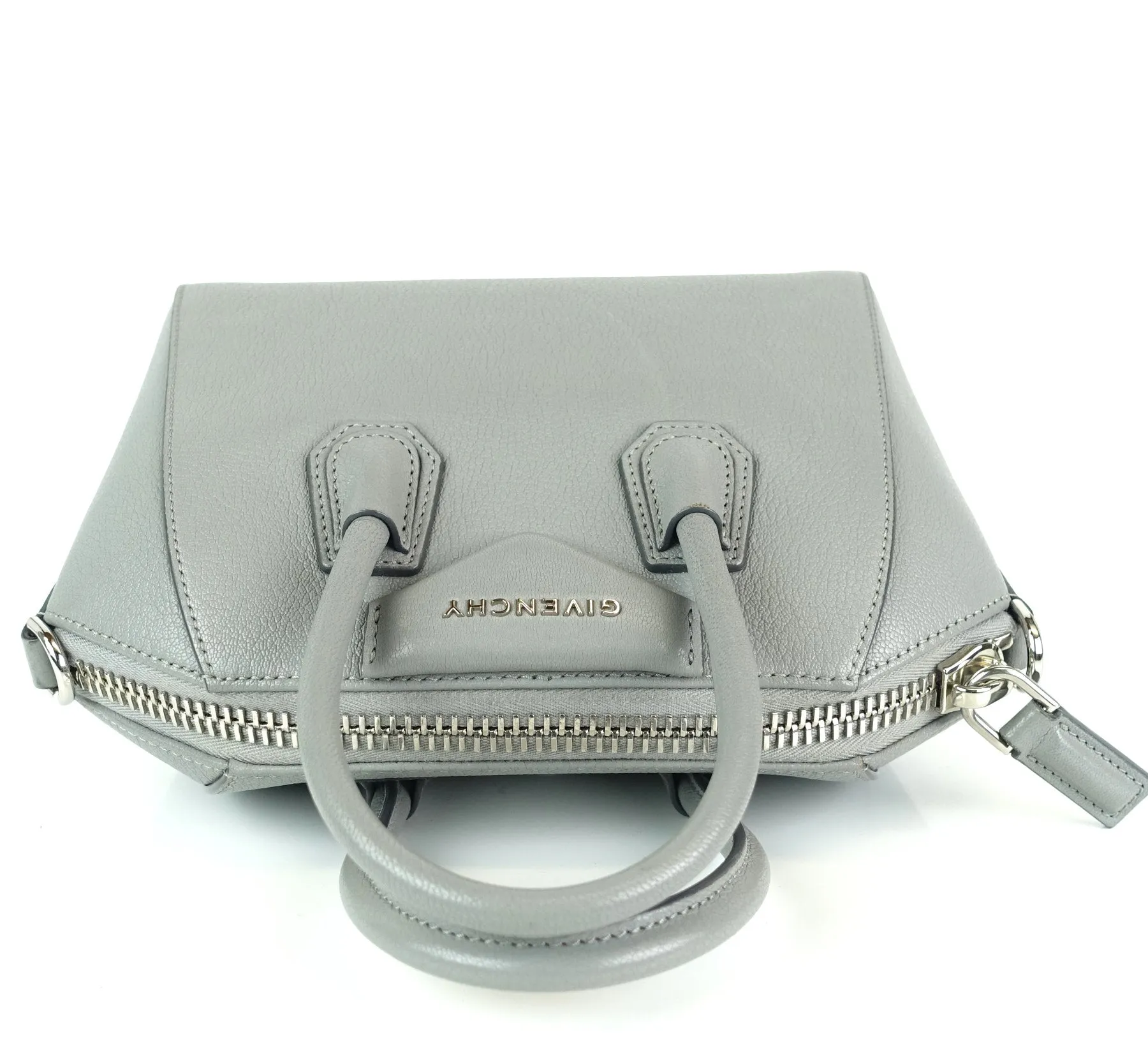 Antigona Pebbled Goatskin Leather Mini Bag