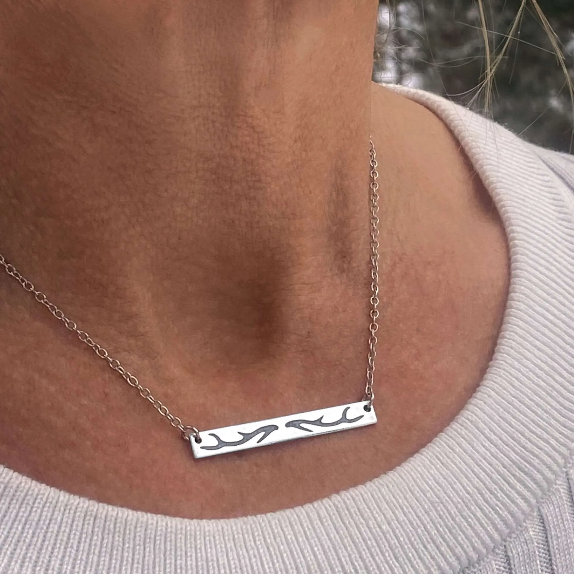 Antler Bar Necklace