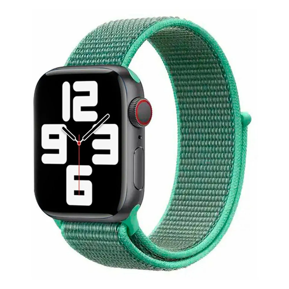 Apple Watch (38/40/SE/41MM) Lippa Nylon Rem - Grøn