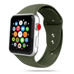 Apple Watch (38/40/SE/41MM) Tech-Protect Icon Band Silikone Rem - Mørkegrøn