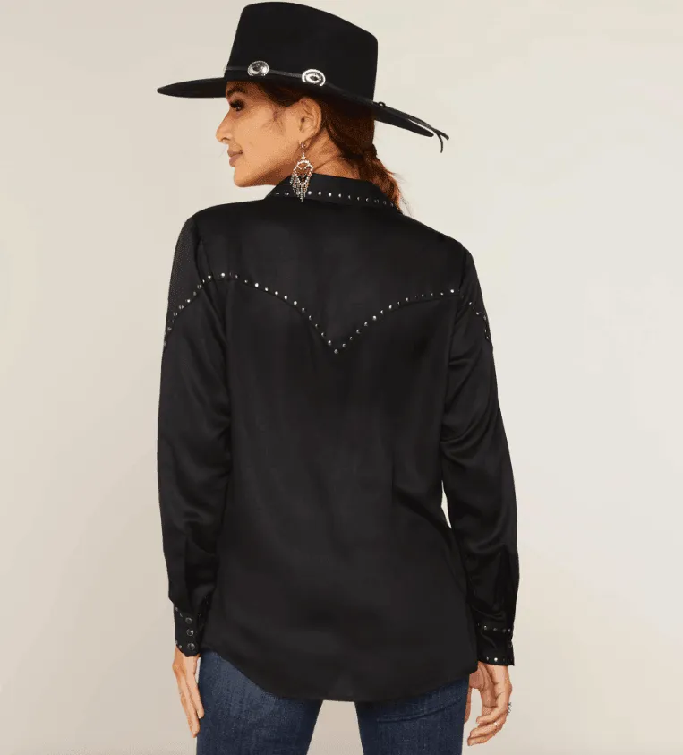 Ariat Women's Black Rhonda Long Sleeve Western Shirt 10047368