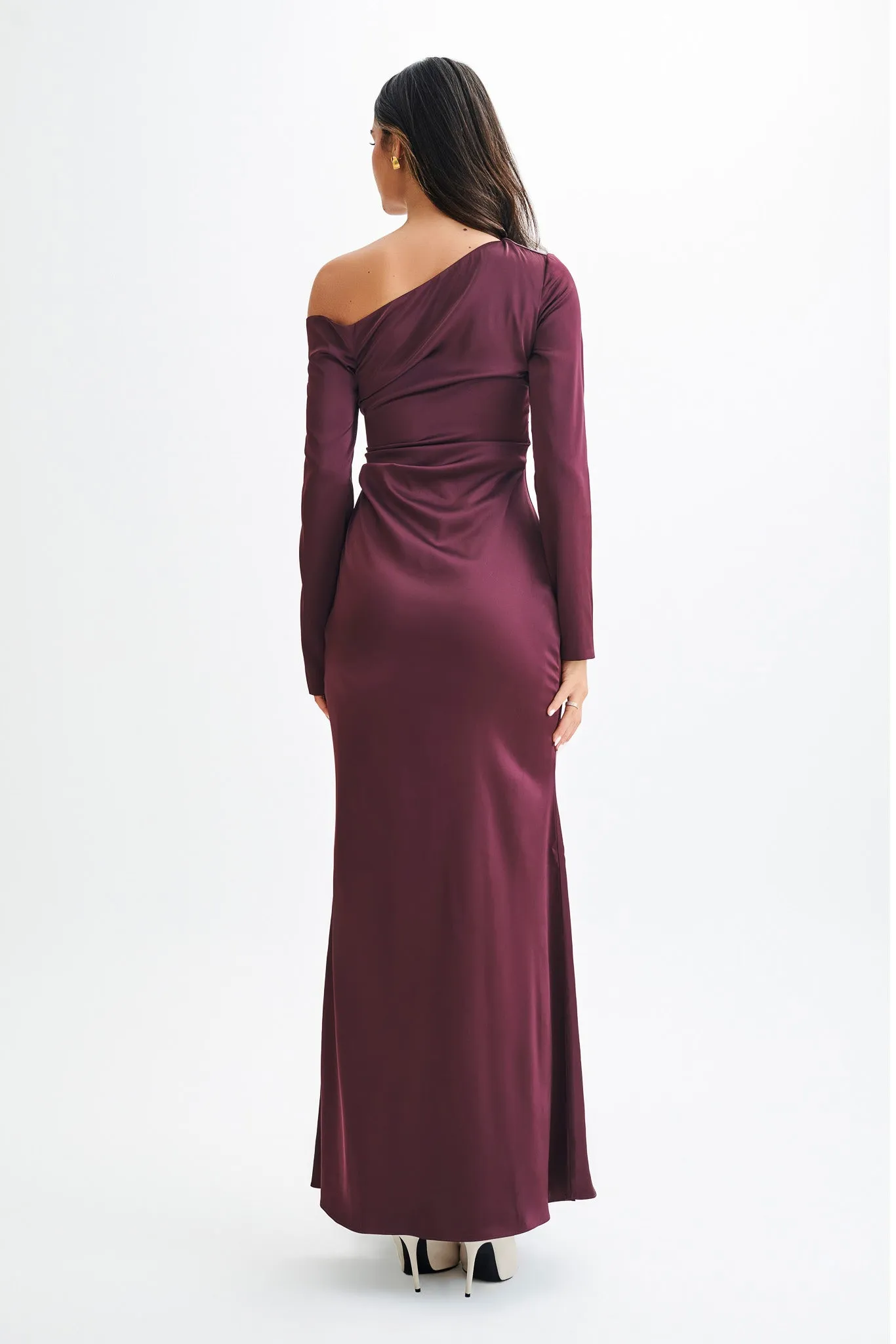 Avery Long Sleeve Maxi Dress - Plum