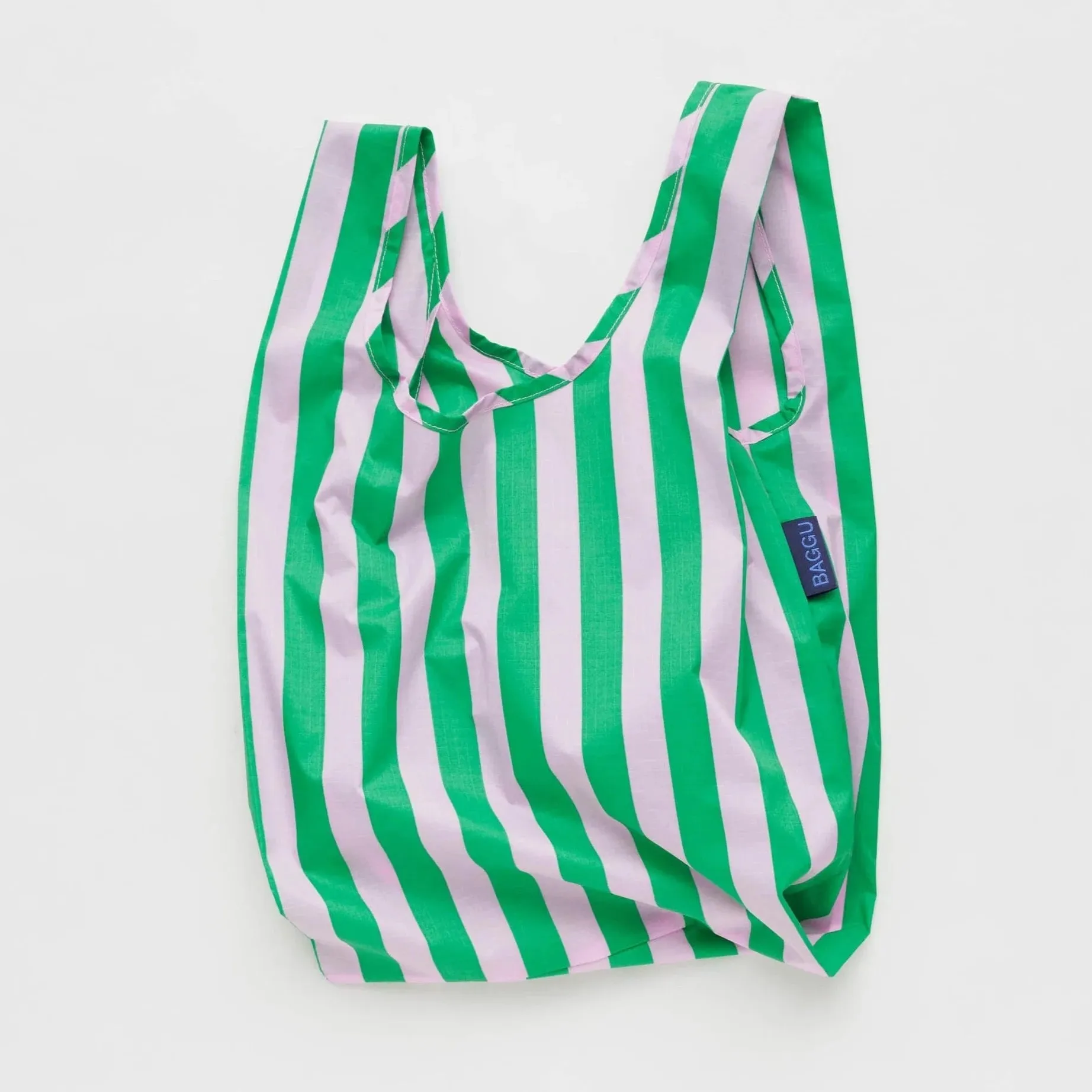 Baby Baggu - Pink Green Awning Stripe