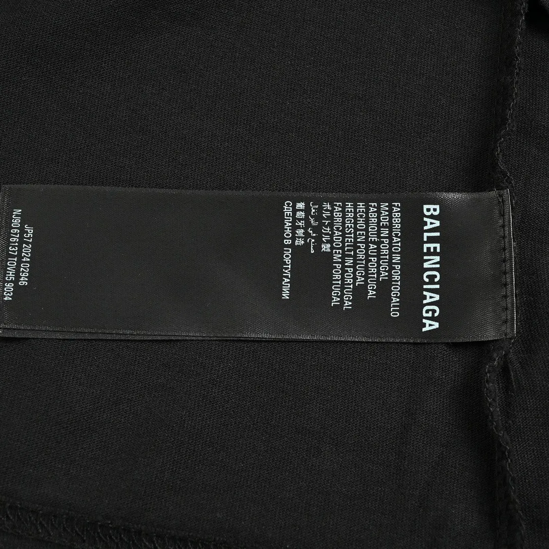 Balenciaga Black Graphic T-Shirt