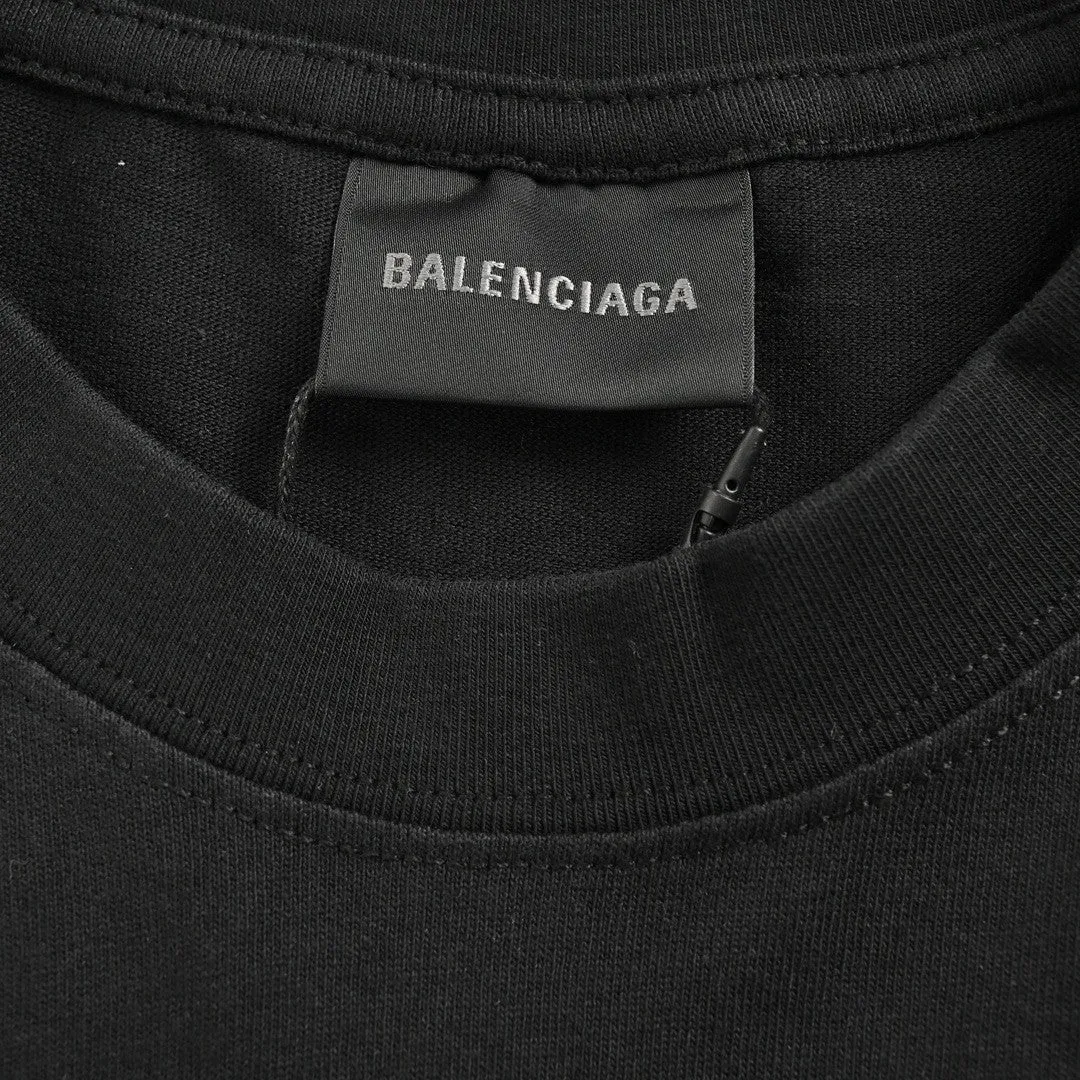 Balenciaga Black Graphic T-Shirt