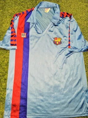 Barcelona Meyba 1985 - 1990 MARADONA ERA Away Soccer Jersey Shirt XL