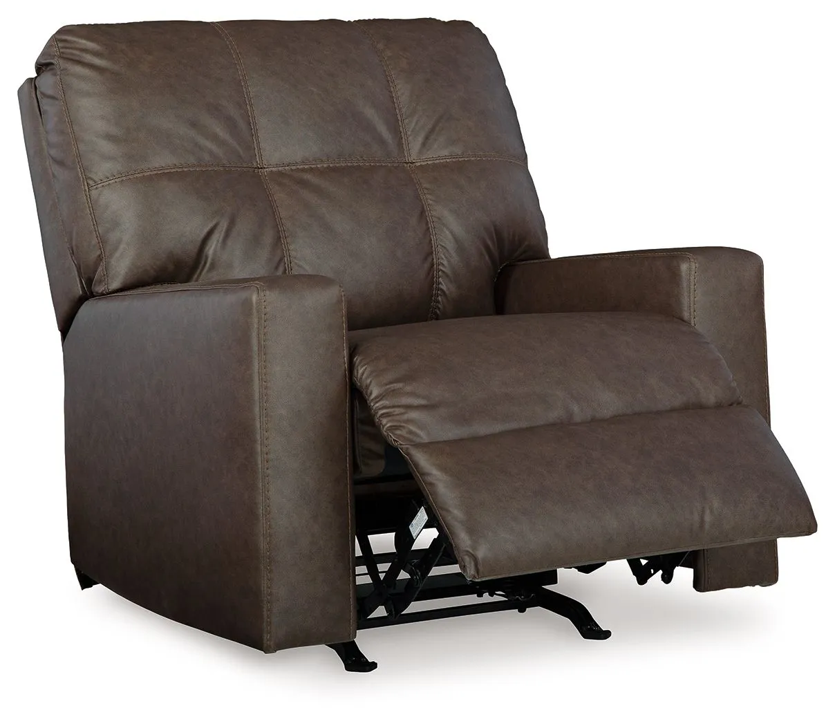 Barlin Mills - Umber - Rocker Recliner - Faux Leather