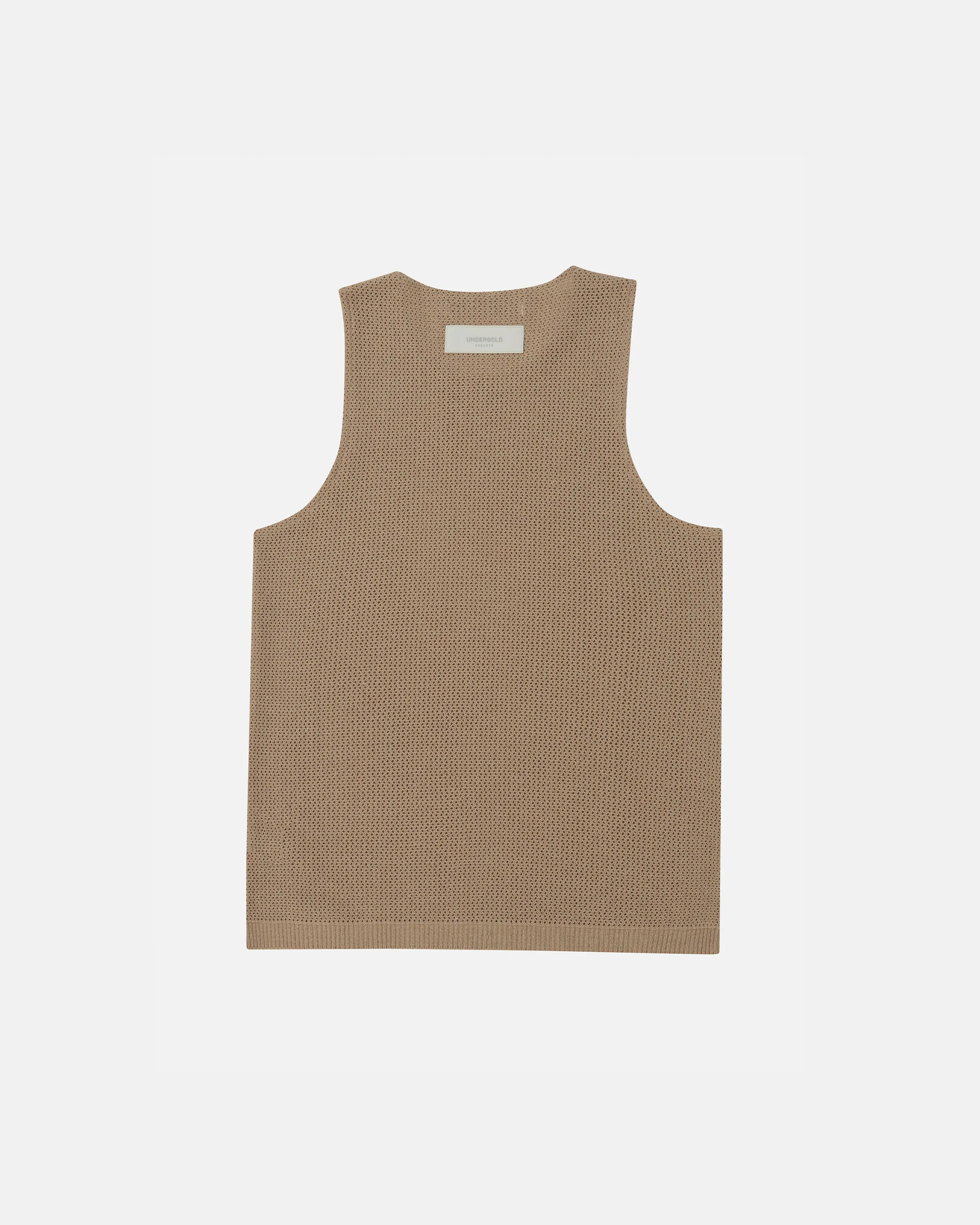 Basics Knit Tank Top Light Brown