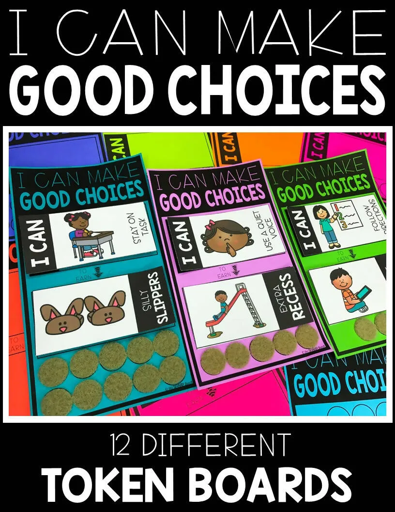 Behavior Chart, Token Boards & Reward Coupons Bundle for Classroom Management | Printable Classroom Resource | One Sharp Bunch