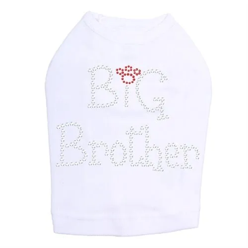 Big Brother Rhinestones Dog Tank- Many Colors