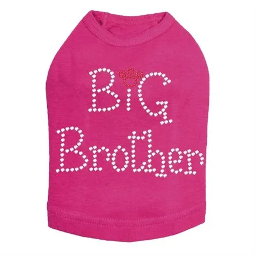 Big Brother Rhinestones Dog Tank- Many Colors