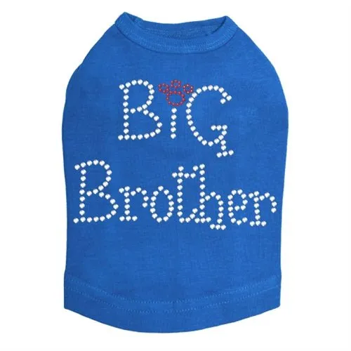 Big Brother Rhinestones Dog Tank- Many Colors