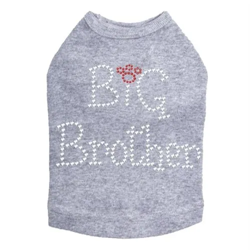 Big Brother Rhinestones Dog Tank- Many Colors