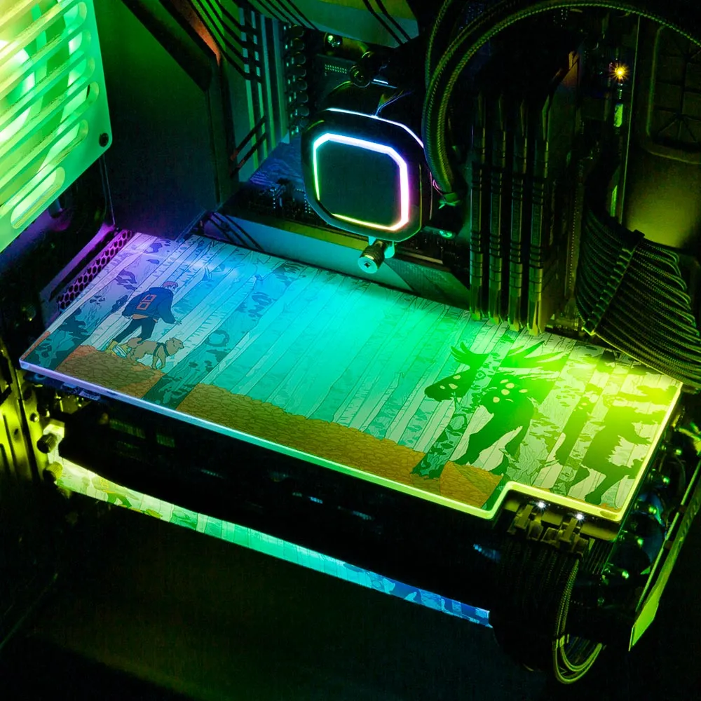 Birch Forest RGB GPU Backplate