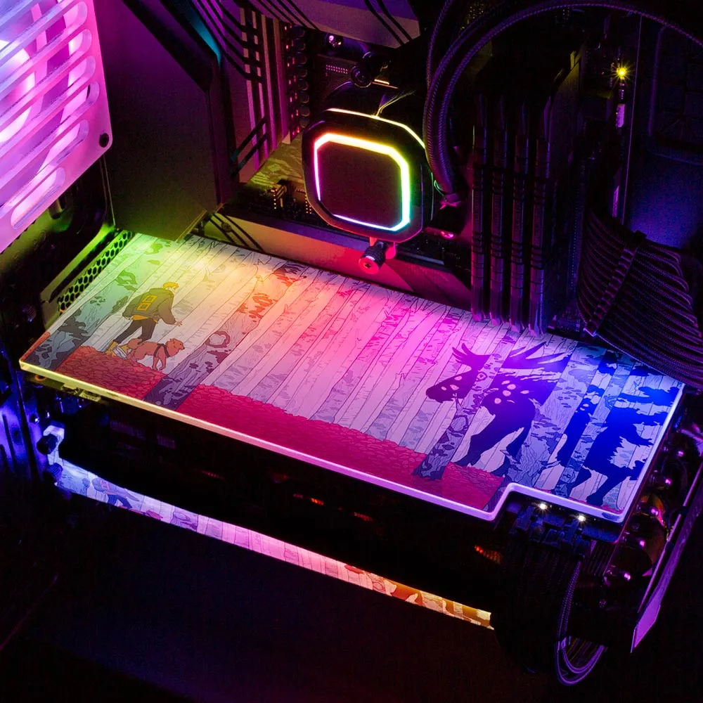 Birch Forest RGB GPU Backplate