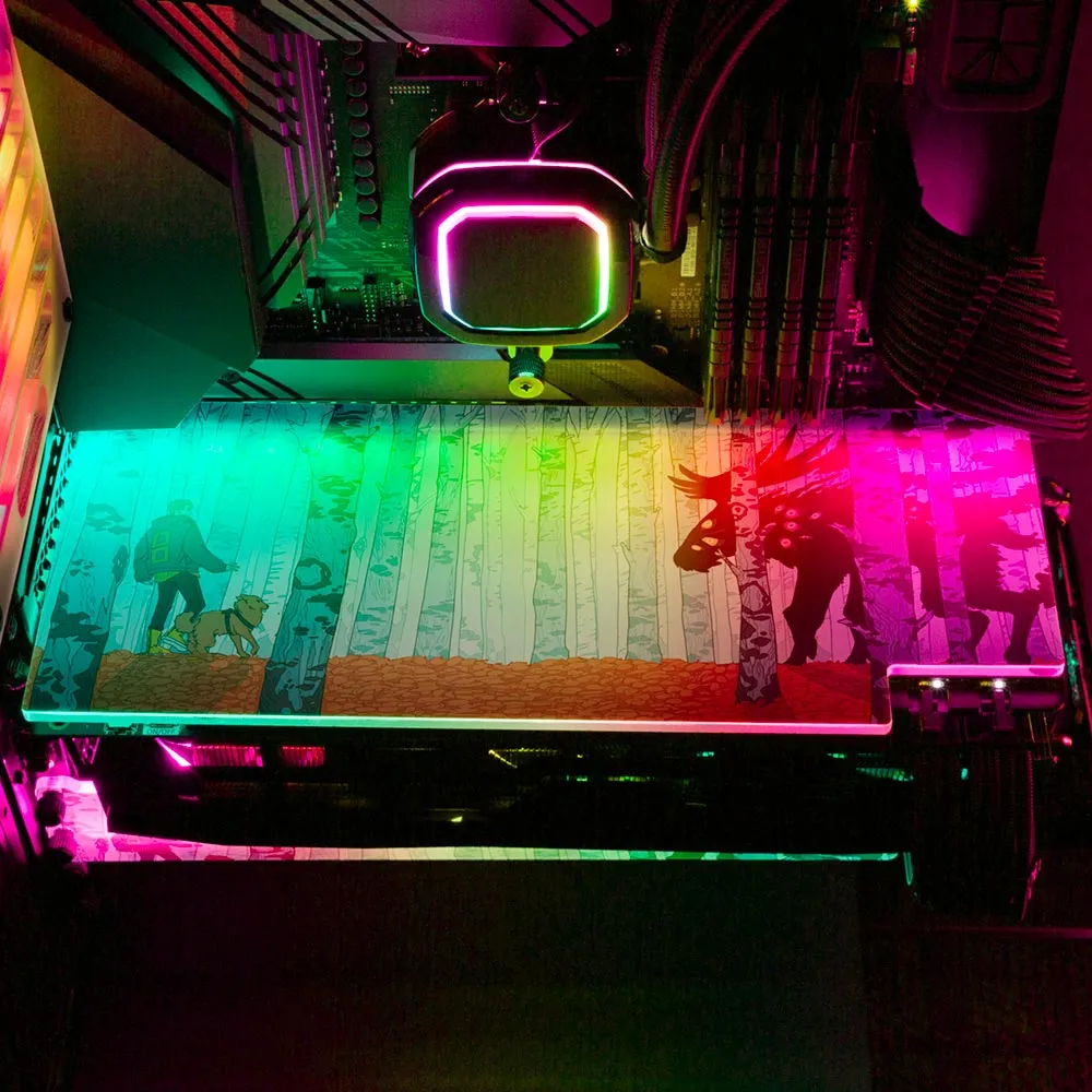 Birch Forest RGB GPU Backplate