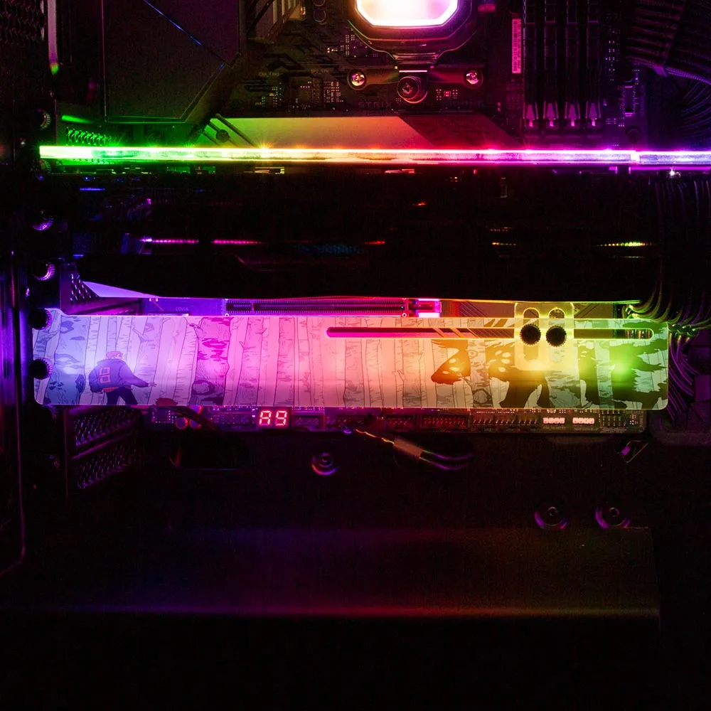 Birch Forest RGB GPU Support Bracket