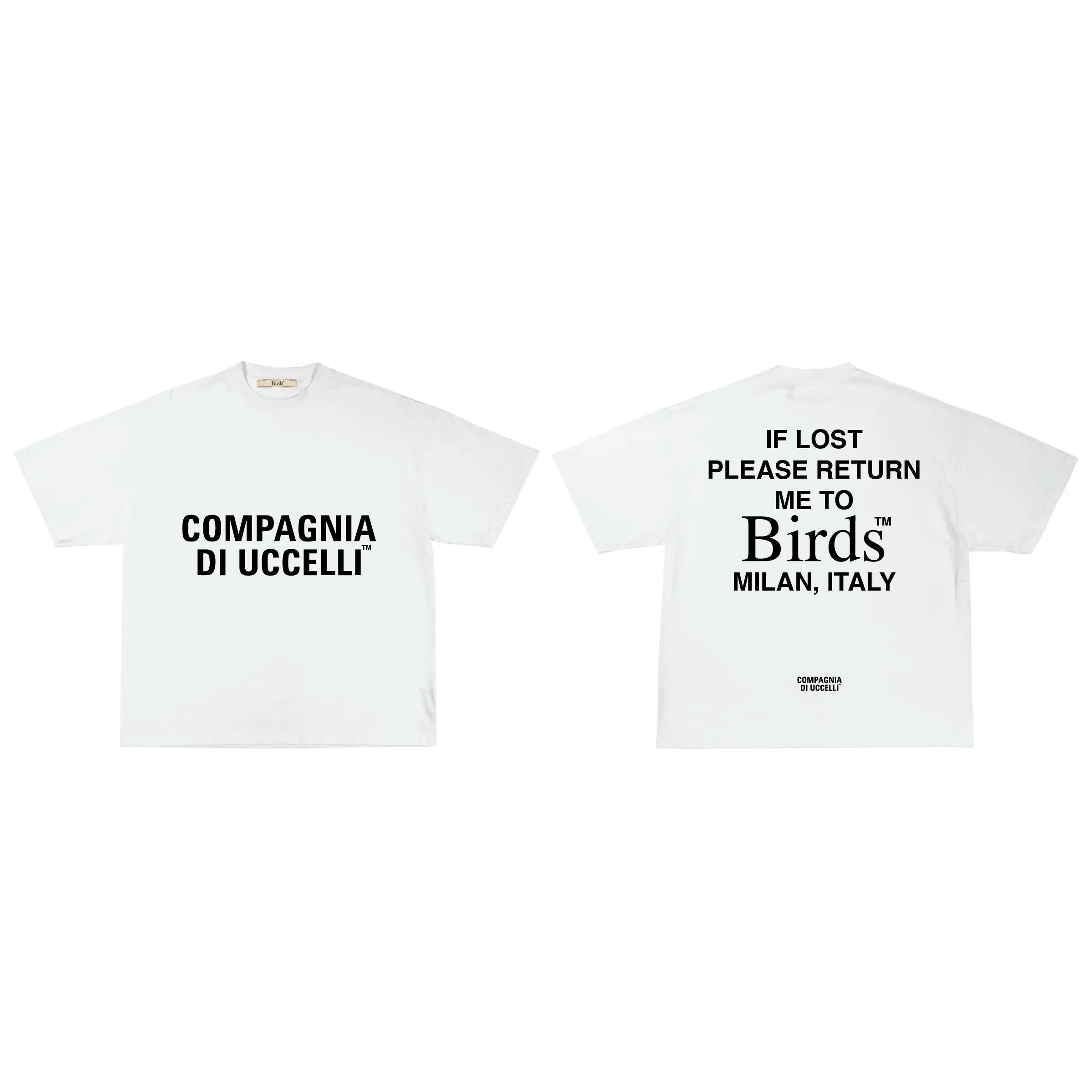 Birds "Lost Merch" Ivory Ultra-Premium Oversized S/S Box T-Shirt