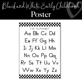 Black and White  | Alphabet Poster | Playground by Schoolgirl Style