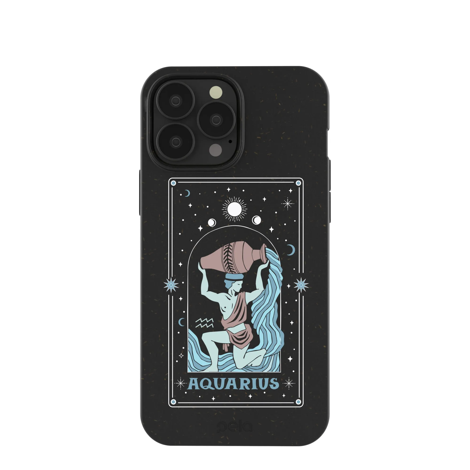 Black Aquarius iPhone 13 Pro Max Case