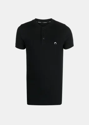 Black Button Up Henley