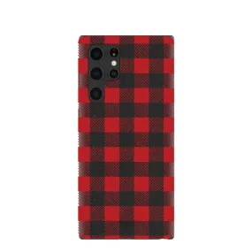 Black Flannel Samsung Galaxy S22 Ultra Case