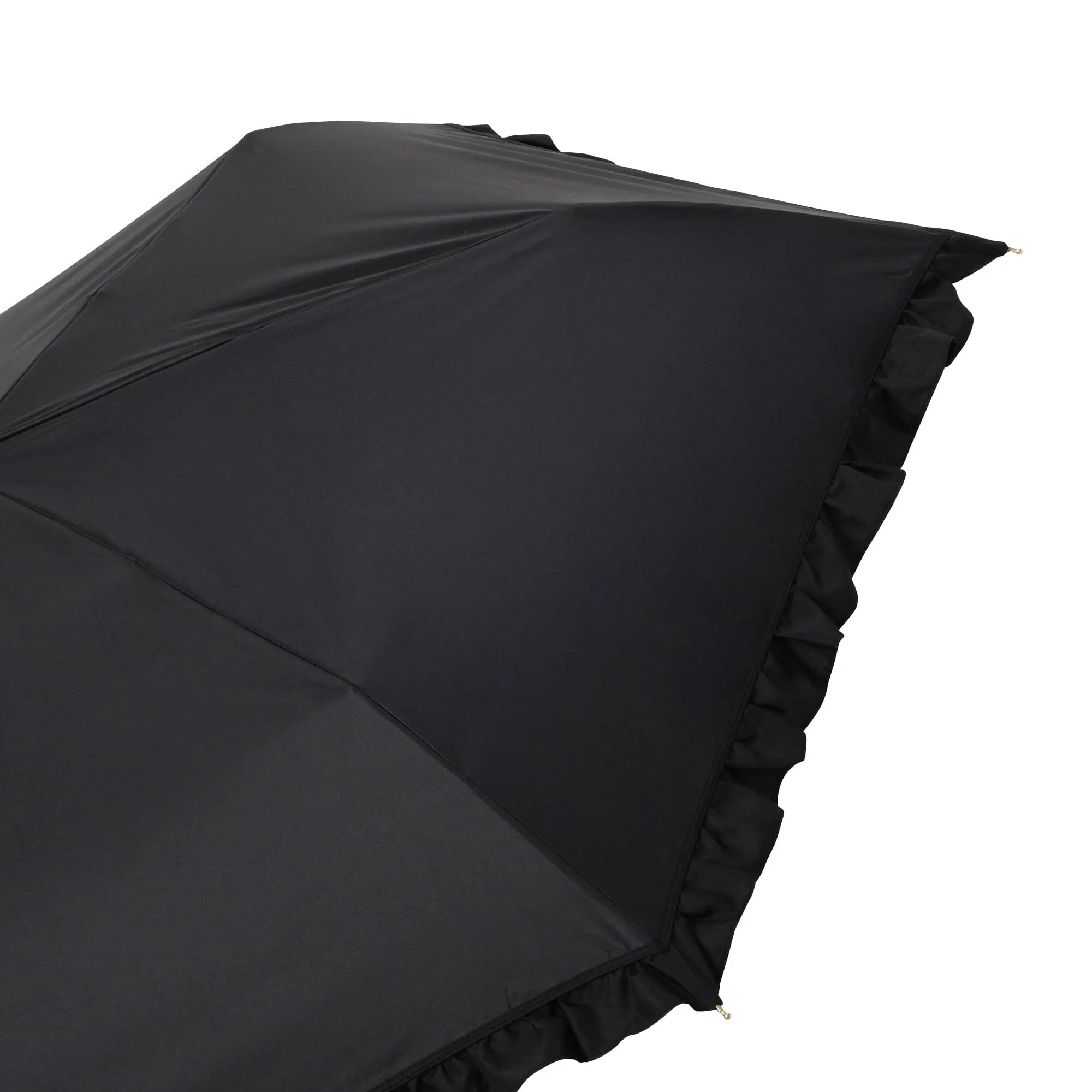 Black out Classic Frill Folding Umbrella 50cm Black