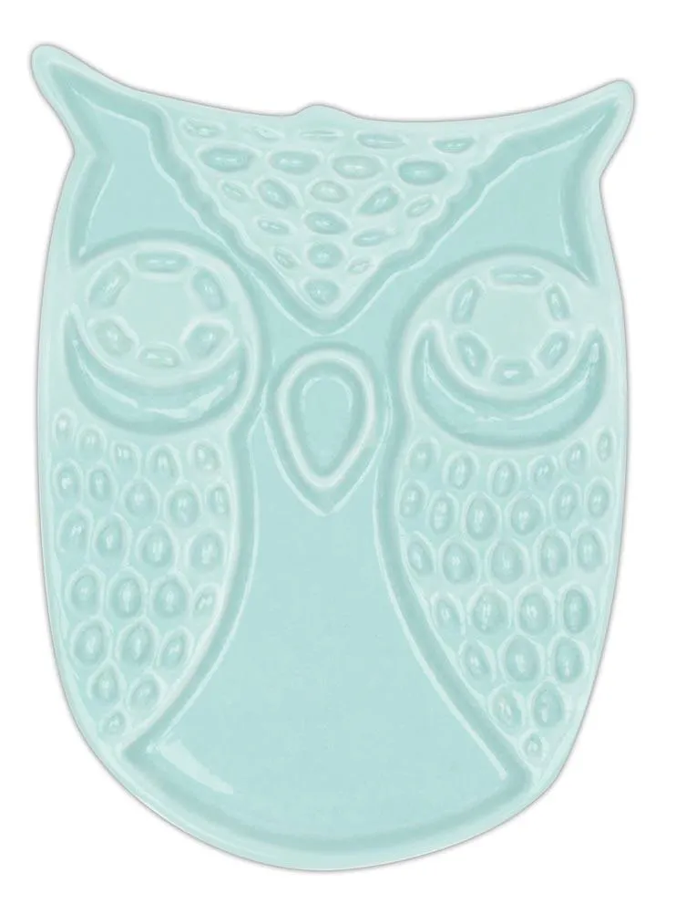 Blue Owl Ceramic Spoon Rest