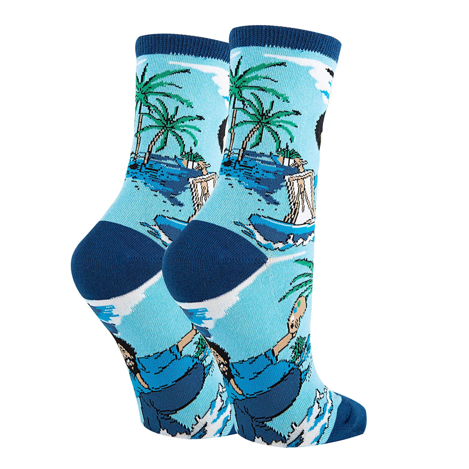 Bob Ross Waves Socks