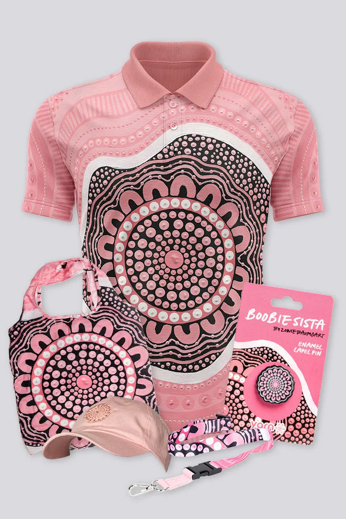 Boobie Sista Unisex Polo Boxed Bundle