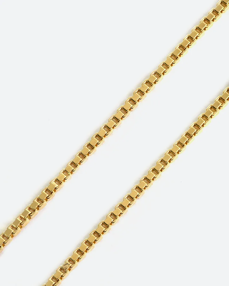 Box Chain in 10k Yellow Gold