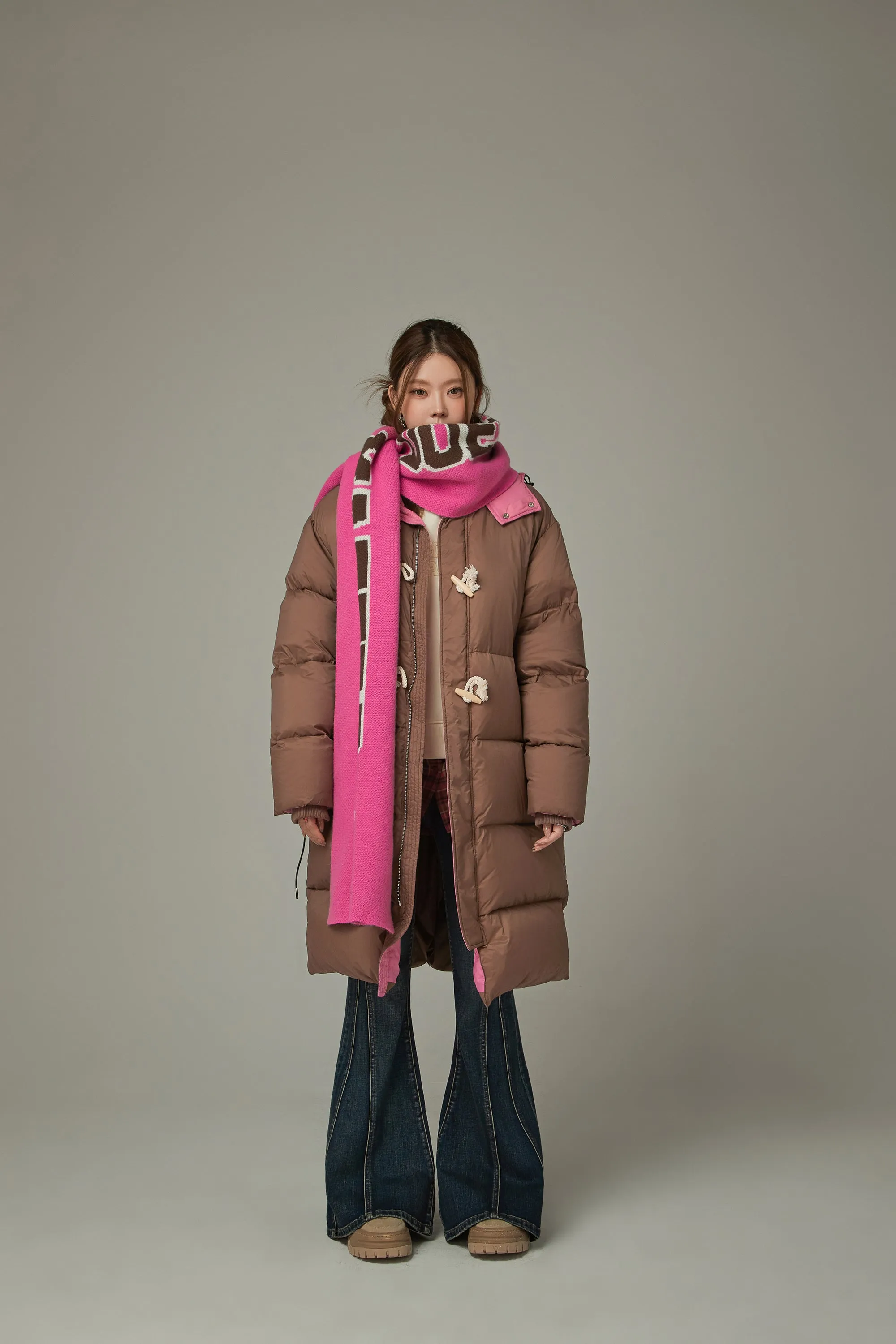 Boxy Padded Long Coat