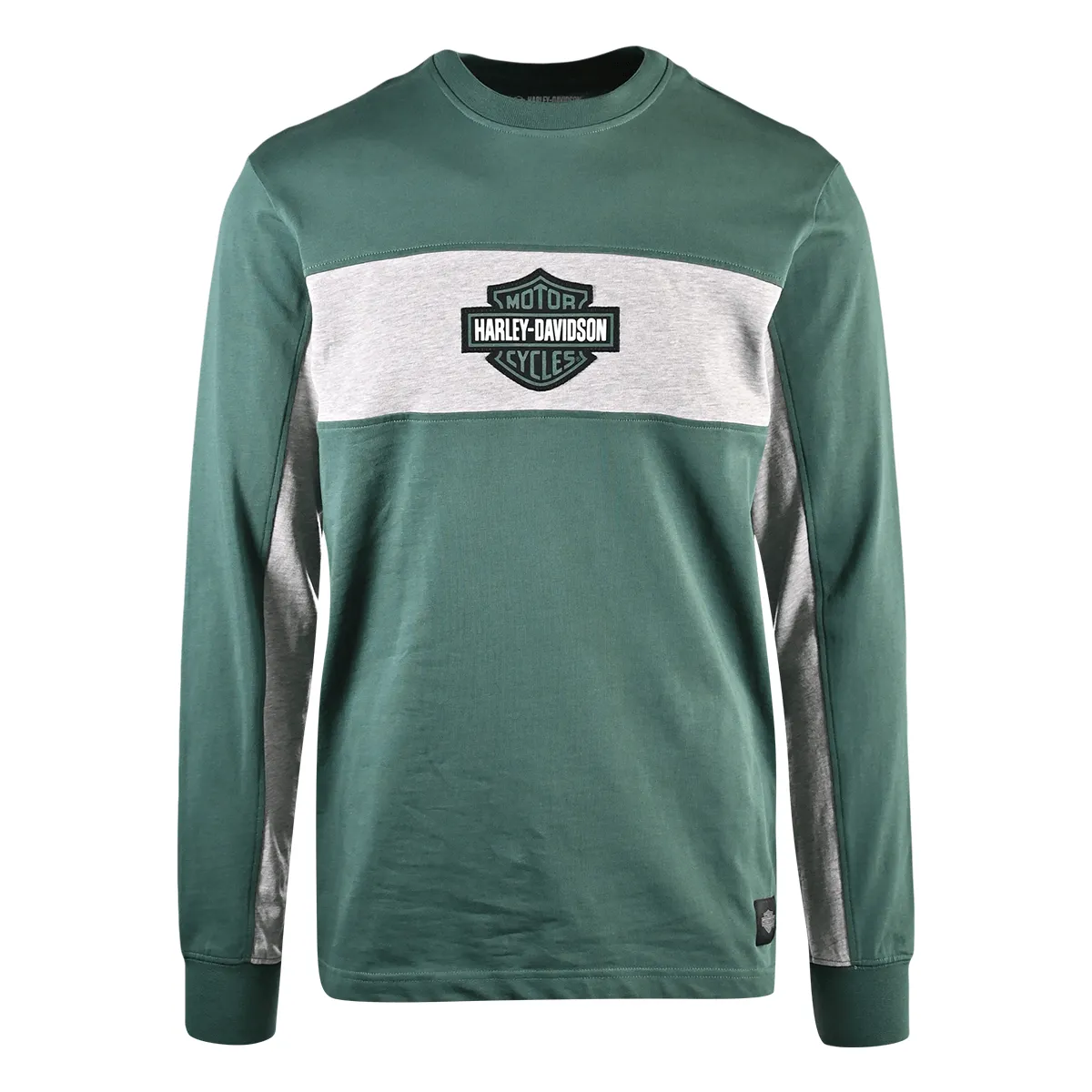 Branded  Men's Sweatshirt Bistro Green Racing Bar & Shield L/S (S35)